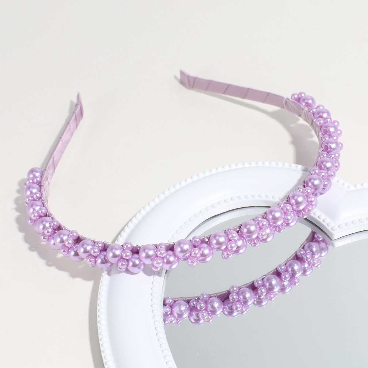 Wholesale Solid Colored Pearl Hair Bands